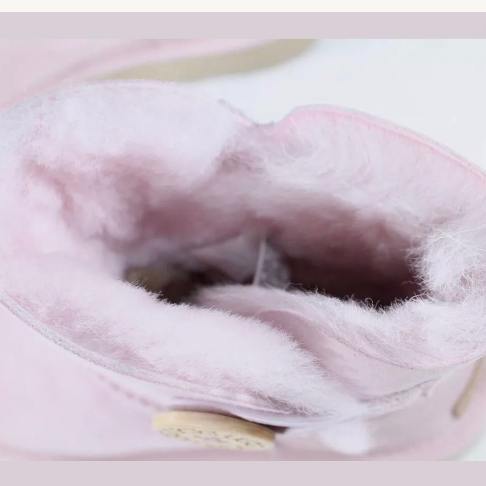 UGG Mini Bailey Button II Boots Seashell Pink - Picture 6 of 8